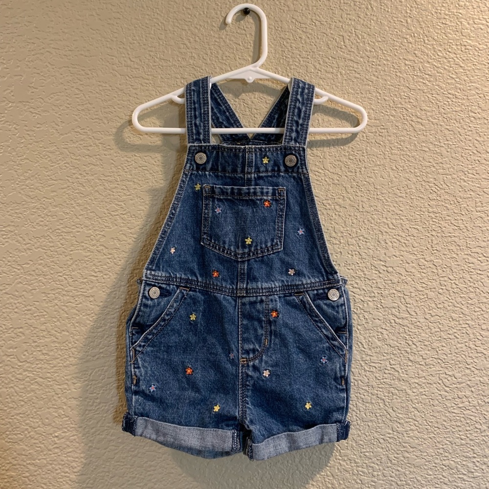 Blue Denim Overalls with Adjustable Straps and Comfortable Fit